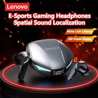 New Lenovo XT53 Bluetooth V5.4 Earphones LED Power Display Gaming Headphones Waterproof Anti-sweat Upgraded Wireless Earbud