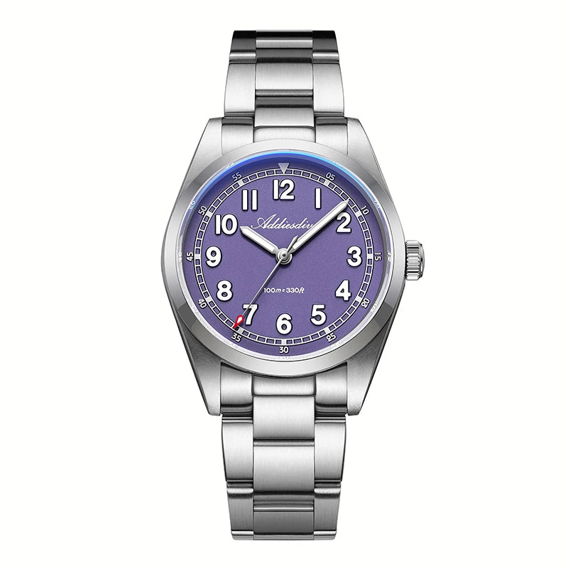 ADDIESDIVE Elegant Analog Watch BGW9 Luminous Sapphire Crystal Quartz Watches Stainless Steel AD2521 Male Clock Waterproof Watch
