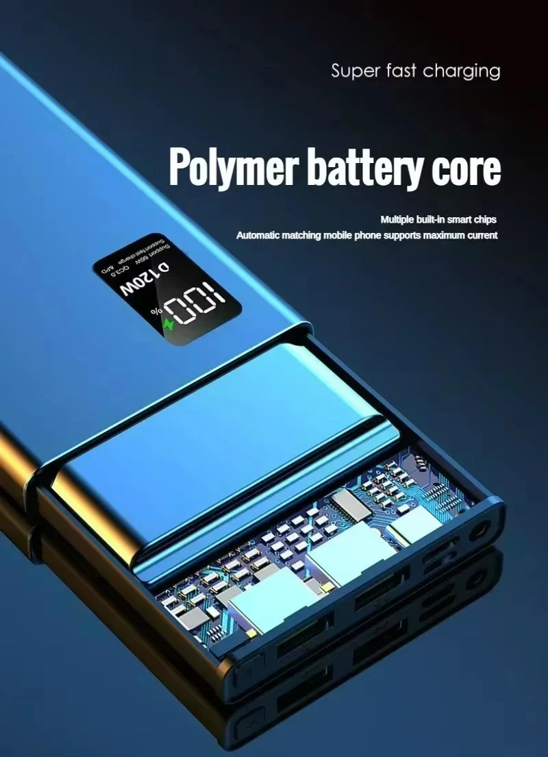 Oneplus CCC Certification Powerbank 120W Fast Charging 200000mAh High Capacity Power Bank Portable External Battery For Iphone
