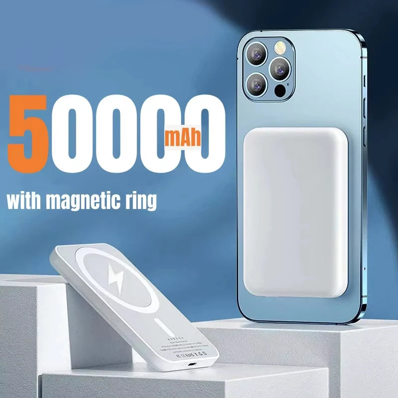 Lenovo 500000mAh Magnetic Wireless Power Bank PD22.5W Fast Charger For Magsafe iPhone Xiaomi 2026