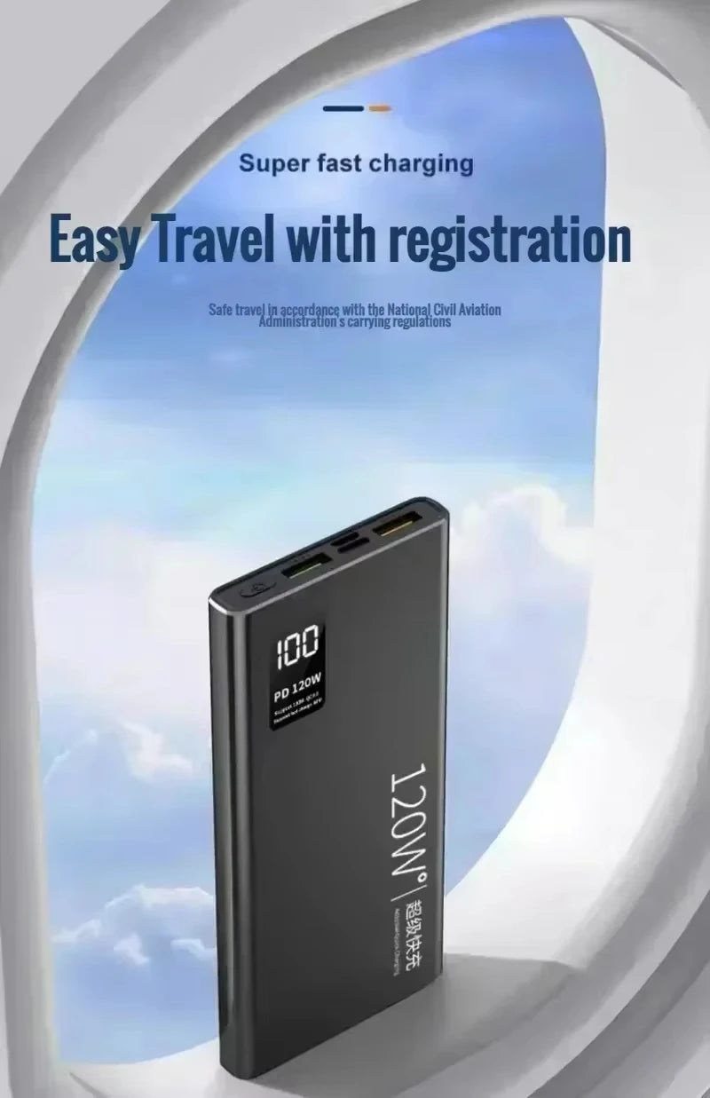 Oneplus CCC Certification Powerbank 120W Fast Charging 200000mAh High Capacity Power Bank Portable External Battery For Iphone