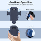 TOPK Car Phone Holder Mount Air Vent Cell Phone Holder for Car Hands Free Easy Clamp Cradle in Vehicle Fit All 4" to 7" Phone