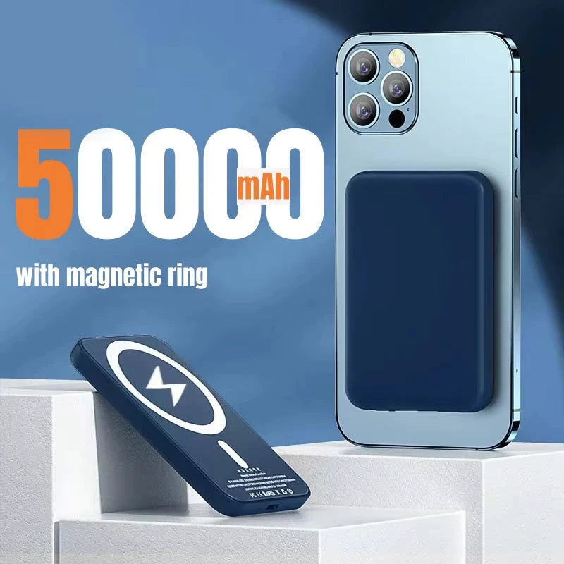 Lenovo 500000mAh Magnetic Wireless Power Bank PD22.5W Fast Charger For Magsafe iPhone Xiaomi 2026