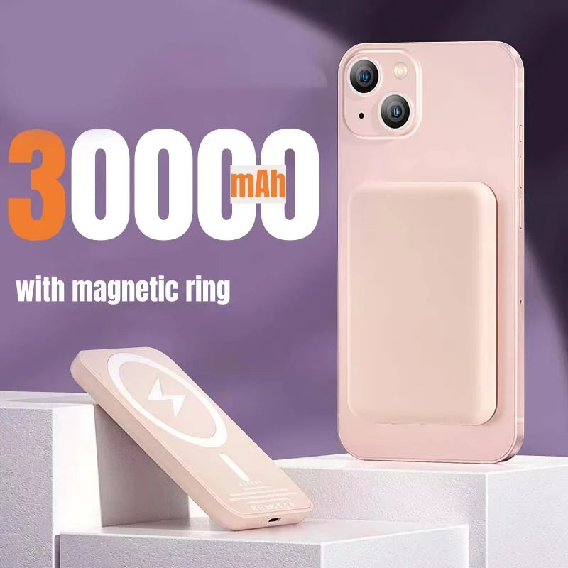 Lenovo 500000mAh Magnetic Wireless Power Bank PD22.5W Fast Charger For Magsafe iPhone Xiaomi 2026