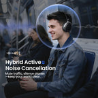 Acer ANC Wireless Headphone Noise Cancelling Hi-Res Spatial Audio Earphone Bluetooth Over Ear Headset 40mm Dynamic Driver OHR516