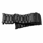 18/20/22/24 Stainless Steel Solid Strap Curved End Double Safety Folding Buckle Universal Replace Watch Band Bracelet for Seiko