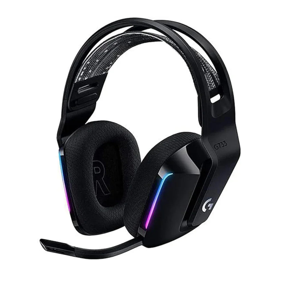 Wireless Gaming Headset Mic Aux 3.5mm Wireless Headphone Replacement Microphone Headset Mic for Logitech G733 Gaming Headphones