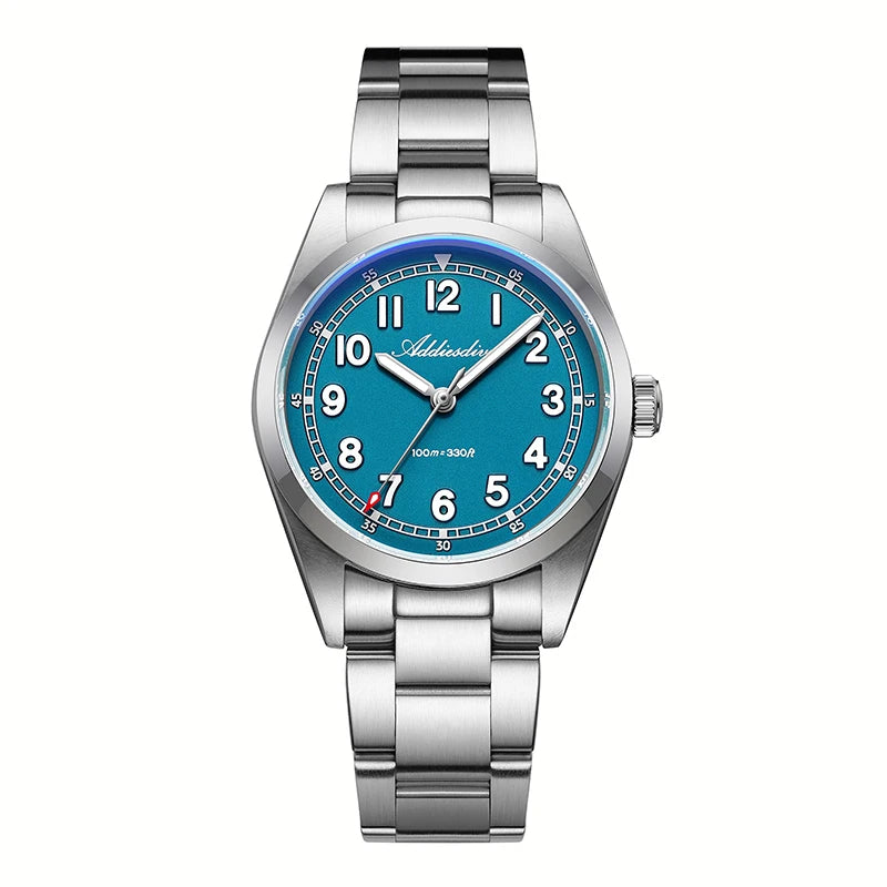 ADDIESDIVE Elegant Analog Watch BGW9 Luminous Sapphire Crystal Quartz Watches Stainless Steel AD2521 Male Clock Waterproof Watch