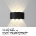 LED Wall Light Outdoor Indoor 2W 4W 6W 8W 10W AC85-265V Up Down White Black Modern Light For Home Garden Bedroom Corridor