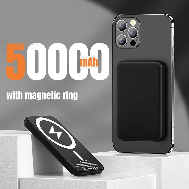 Lenovo 500000mAh Magnetic Wireless Power Bank PD22.5W Fast Charger For Magsafe iPhone Xiaomi 2026